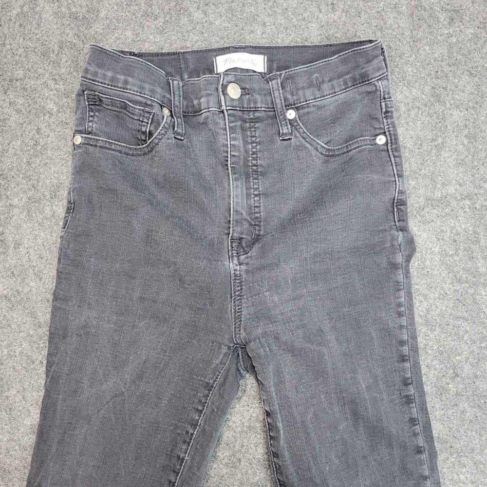 Madewell Jeans Womens 26 Gray High Rise Skinny Distressed Hem Minimalist LOT - Picture 9 of 15